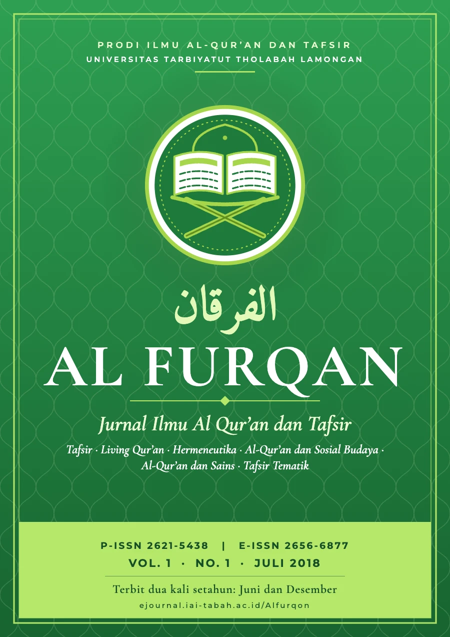 Sampul Al Furqan, VOL. 1 · NO. 1 · JULI 2018