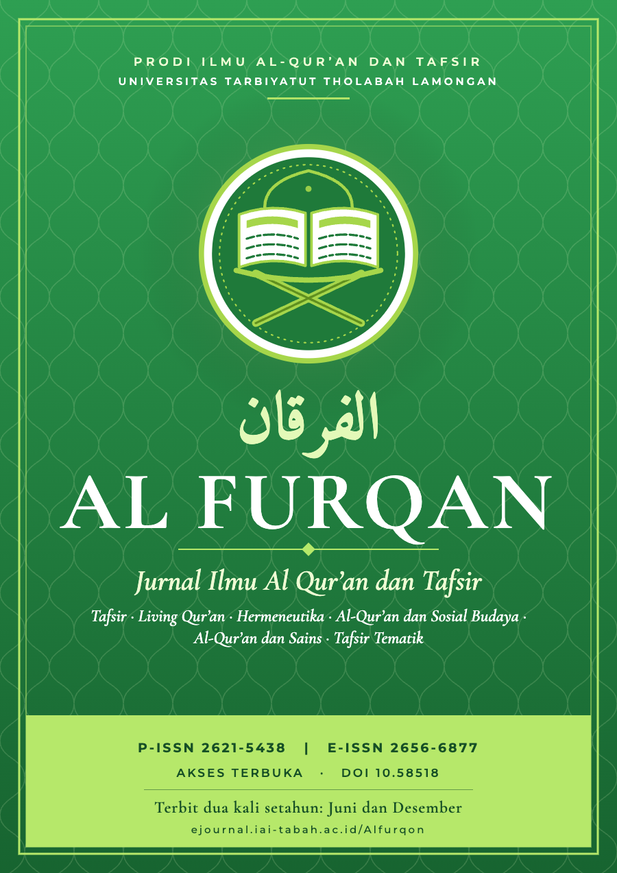 Sampul Al Furqan: Jurnal Ilmu Al Qur’an dan Tafsir